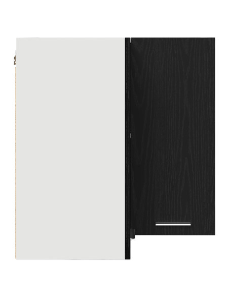 Armadio Angolare  - Rovere Nero - 57x57x60 cm - Realizzato in Legno Ingegnerizzato
