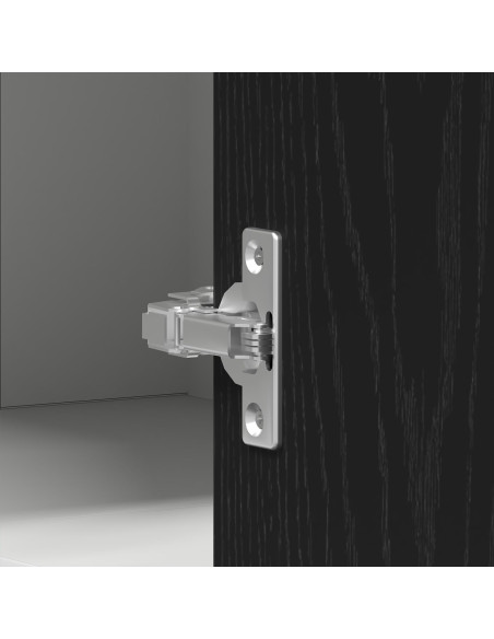 Armadio Angolare  - Rovere Nero - 57x57x60 cm - Realizzato in Legno Ingegnerizzato