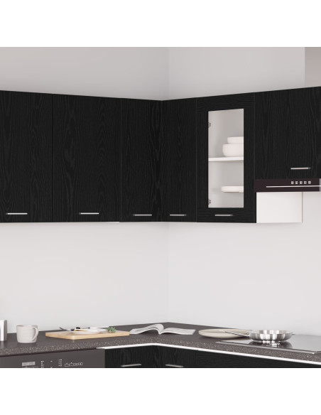 Armadio Angolare  - Rovere Nero - 57x57x60 cm - Realizzato in Legno Ingegnerizzato