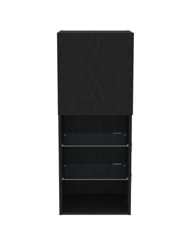 Set mobile TV Rovere Nero 40,5 x 30 x 102 cm Legno multistrato