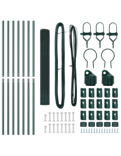 Palo della recinzione Verde 10 x 1,4 m (rete 16 x 16 mm) 2