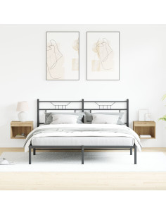 Set mobile TV con led 2 pcs Rovere artigianale 40 x 30 x 30 cm 2