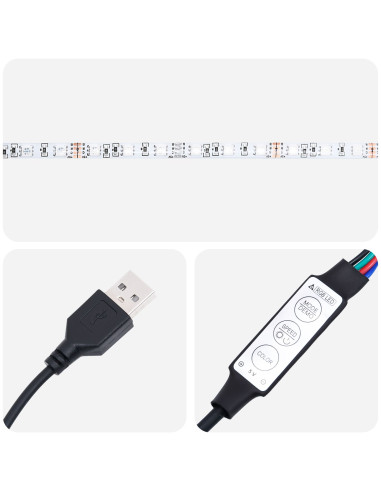 Set mobile TV con led 2 pcs Rovere artigianale 40 x 30 x 30 cm