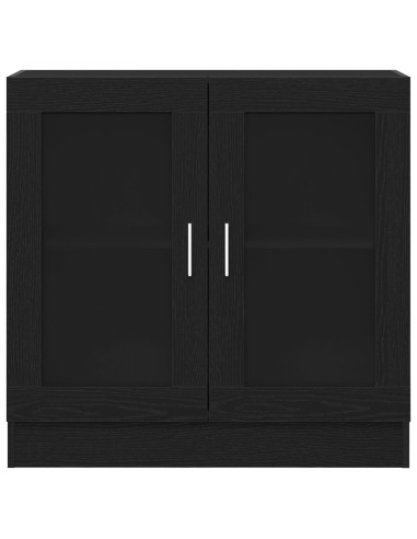 Armadio per Libri Rovere Nero 82,5 x 30,5 x 80 cm