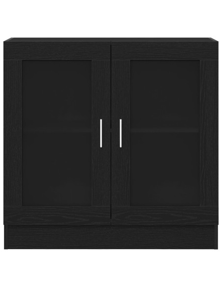 Armadio per Libri Rovere Nero 82,5 x 30,5 x 80 cm