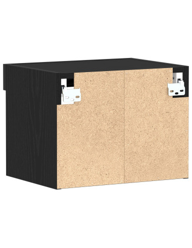 Set mobile TV Rovere Nero 40 x 30 x 30 cm Legno multistrato