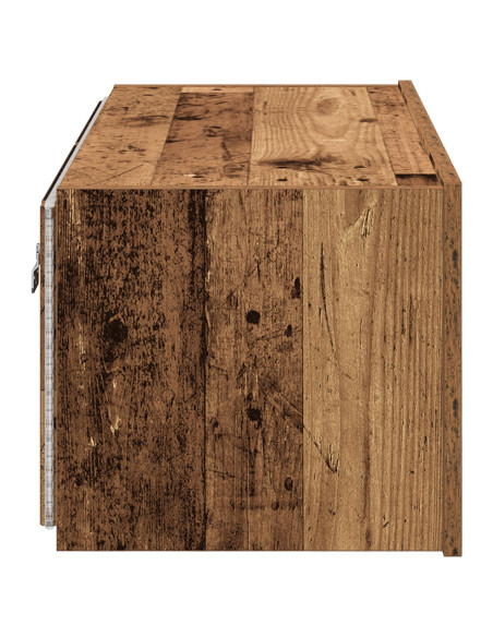 Cabinet TV  con luci LED Legno Vecchio 80x35x31 cm