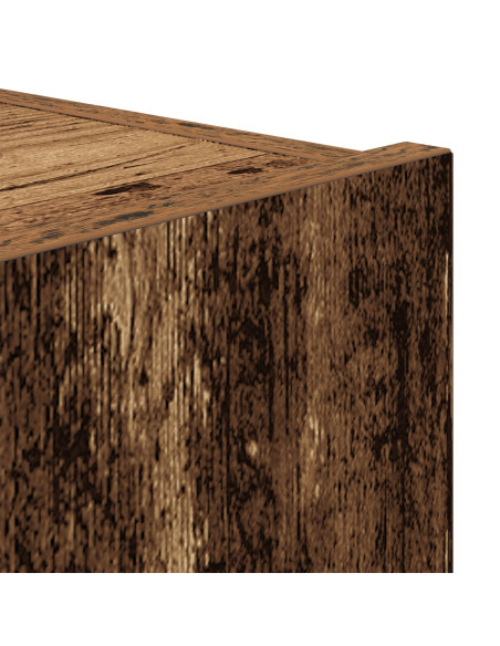 Cabinet TV  con luci LED Legno Vecchio 80x35x31 cm