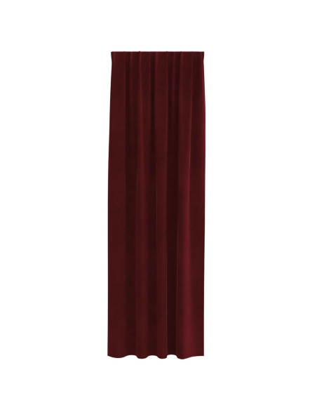 Tende Blackout  con nastro superiore 2 pezzi Velluto Rosso Wine