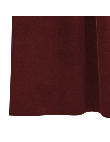 Tende Blackout  con anelli da appendere 2 pezzi Rosso vino in velluto