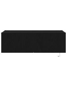 Mobile TV da parete 2 pcs Rovere Nero 100 x 35 x 31 cm 2