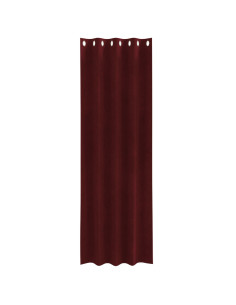 Tende oscuranti 2 pcs Rosso Vino 140 x 245 cm Velluto 2
