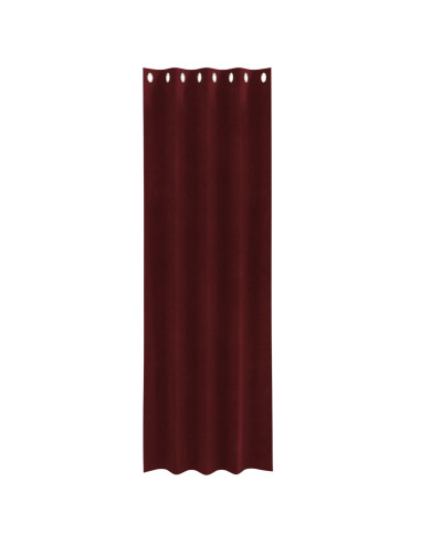 Tende oscuranti 2 pcs Rosso Vino 140 x 260 cm Velluto