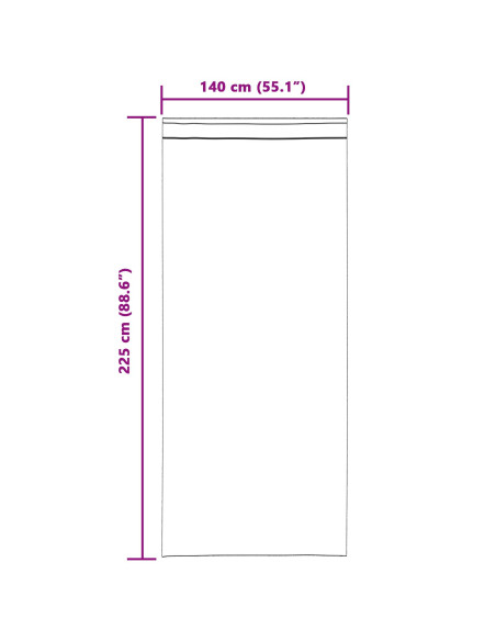 Tende oscuranti 2 pcs Rosso Vino 140 x 225 cm Velluto