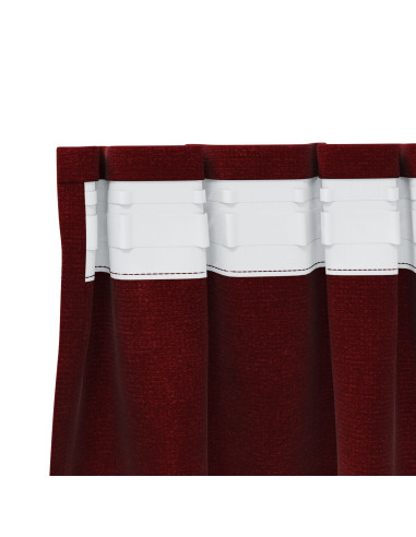 Tende oscuranti 2 pcs Rosso Vino 140 x 260 cm Velluto