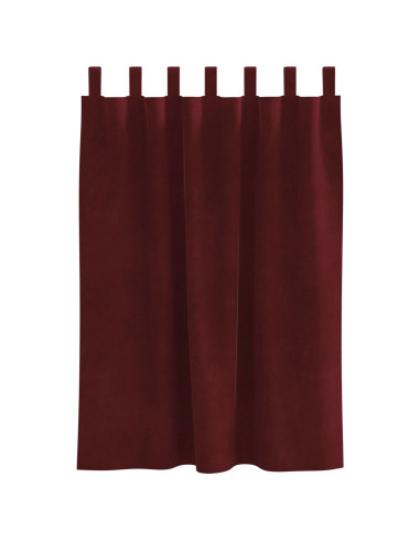 Tende oscuranti 2 pcs Rosso Vino 140 x 140 cm Velluto