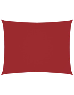 Parasole a Vela Oxford Rettangolare 3,5x4,5 m Rosso 2