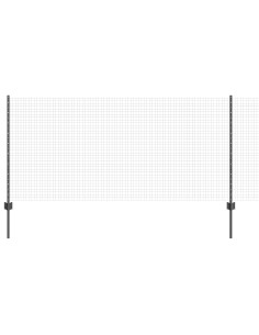 Recinzione con Posto Grigio 1 x 10 m Acciaio 2
