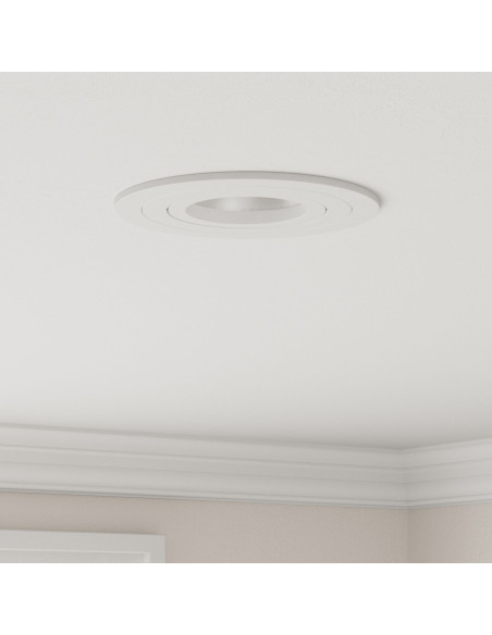 Spotlight 12 pcs Bianco 9 x 9 x 2 cm Alluminio