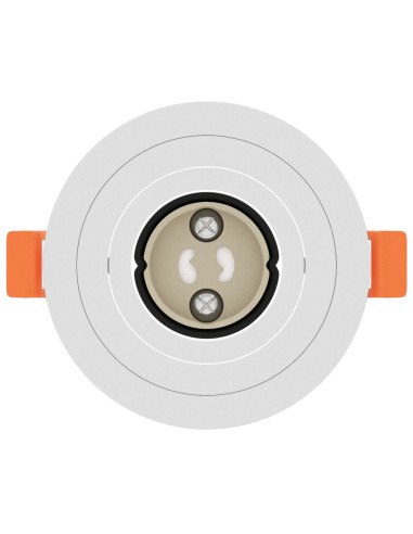 Spotlight 24 pcs Bianco 9 x 9 x 2 cm Alluminio