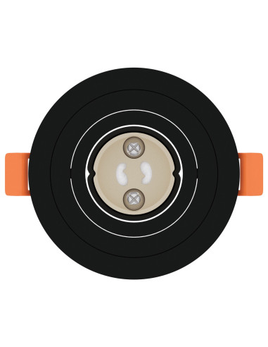 Spotlight 12 pcs Nero 9 x 9 x 2 cm Alluminio