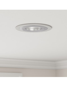 Spotlight 6 pcs Argento 9 x 9 x 2 cm Alluminio 2