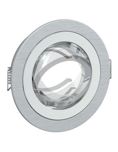 Spotlight 6 pcs Argento 9 x 9 x 2 cm Alluminio