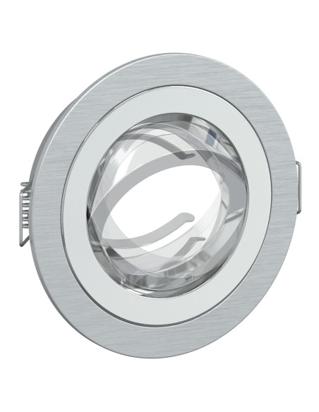 Faretto Incassato  6 pz Rotondo GU10 Argento Ø91 mm