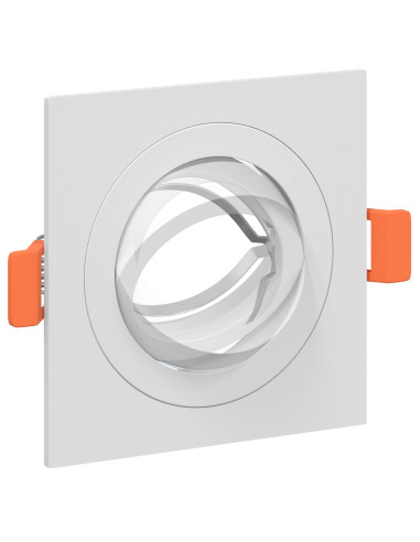 Spotlight 6 pcs Bianco 9 x 9 x 2 cm Alluminio