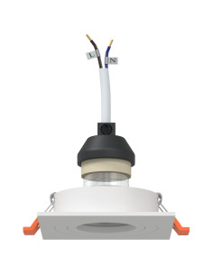 Spotlight 12 pcs Bianco 9 x 9 x 2 cm Alluminio 2