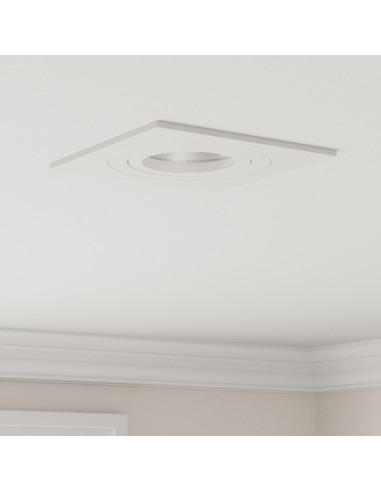 Spotlight 24 pcs Bianco 9 x 9 x 2 cm Alluminio