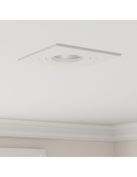 Spotlight 24 pcs Bianco 9 x 9 x 2 cm Alluminio