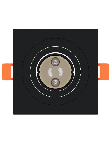 Spotlight 6 pcs Nero 9 x 9 x 2 cm Alluminio