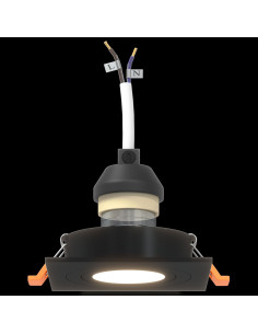 Spotlight 12 pcs Nero 9 x 9 x 2 cm Alluminio 2