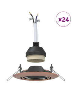 Spotlight 24 pcs Rame 9 x 9 x 2.5 cm Metallo 2