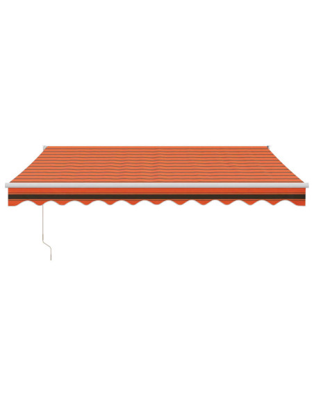 Tenda Sole Automatica Retrattile Arancione e Marrone 3x2,5 m