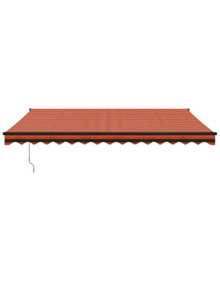 Tenda Sole Automatica Retrattile Arancione e Marrone 4x3 m