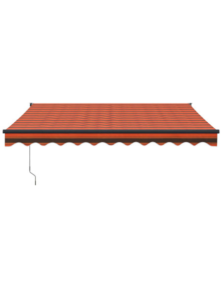 Tenda Sole Automatica Retrattile Arancione e Marrone 3,5x2,5 m