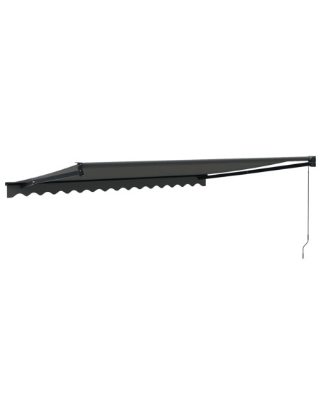 Tenda da Sole Retrattile Antracite 4,5x3 m Tessuto e Alluminio