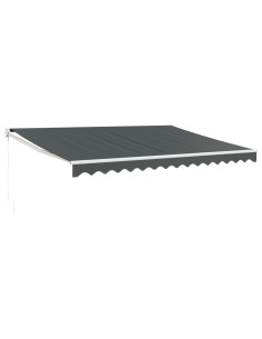 Tenda da Sole Retrattile Antracite 4,5x3 m Tessuto e Alluminio 2