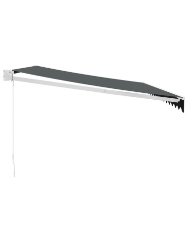 Tenda da Sole Retrattile Antracite 4,5x3 m Tessuto e Alluminio