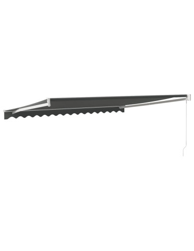 Tenda da Sole Retrattile Antracite 4,5x3 m Tessuto e Alluminio