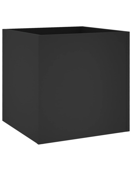 Fioriera Nera 40x40x40 cm in Legno Multistrato
