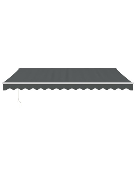 Tenda da Sole Retrattile Antracite 4x3 m in Tessuto e Alluminio