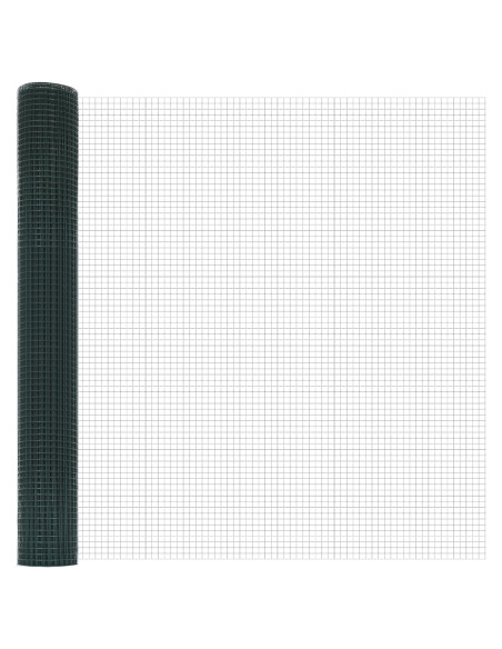 Recinzione in rete saldata  con 22 pali U Verde 1,4x50 m Acciaio