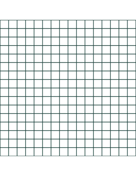 Recinzione in Rete Saldata con 44 Post Verde 0.8x100m Acciaio