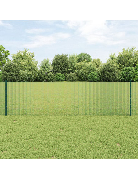 Recinzione in Filo Saldato  con 44 U Post Verde 0.6x100 m Acciaio
