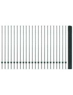 Recinzione con Posto Verde 1,5 x 50 m Acciaio e PVC 2