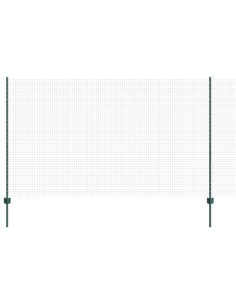 Recinzione con Posto Verde 1,4 x 50 m Acciaio e PVC 2