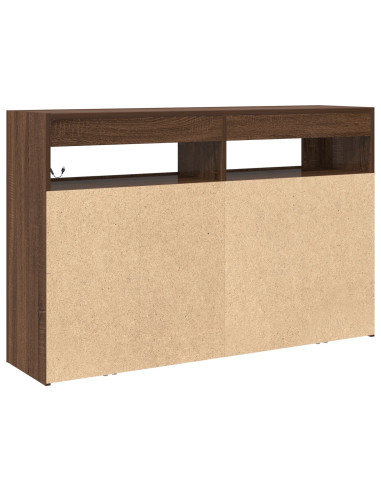 Credenza Rovere Marrone 116 x 30 x 75 cm Legno multistrato